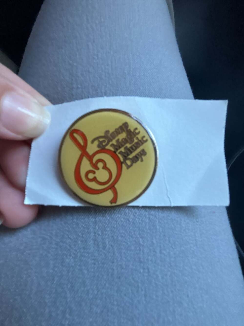 Vintage Disney Magic Music Days Treble Clef Mickey Mouse Pin
